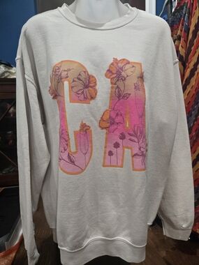 Project Social T CA Sweatshirt, White Small/Medium